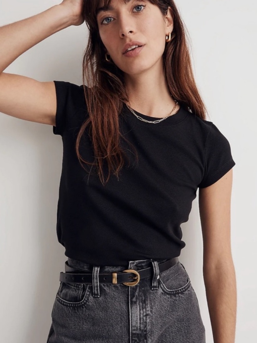 Madewell brightside tee black